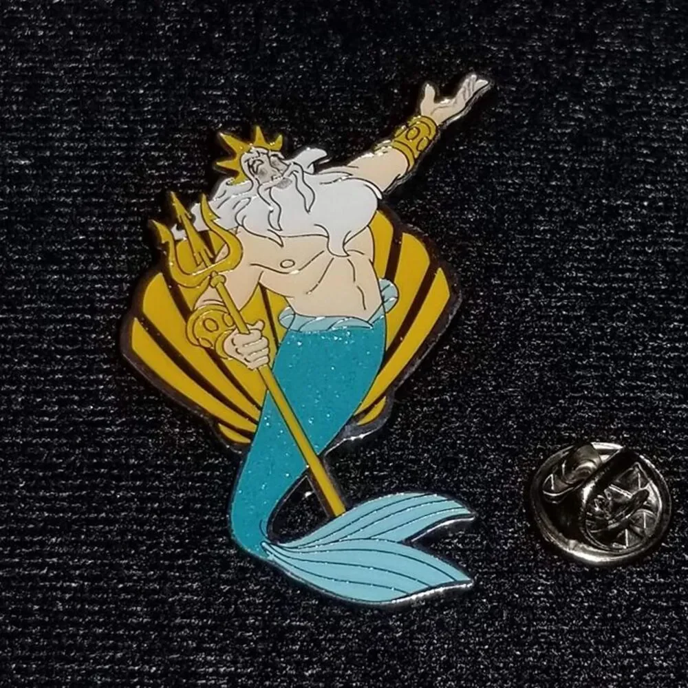 Little Mermaid CHASER Pin King Triton Daughters Of Triton Loungefly Disney Dad